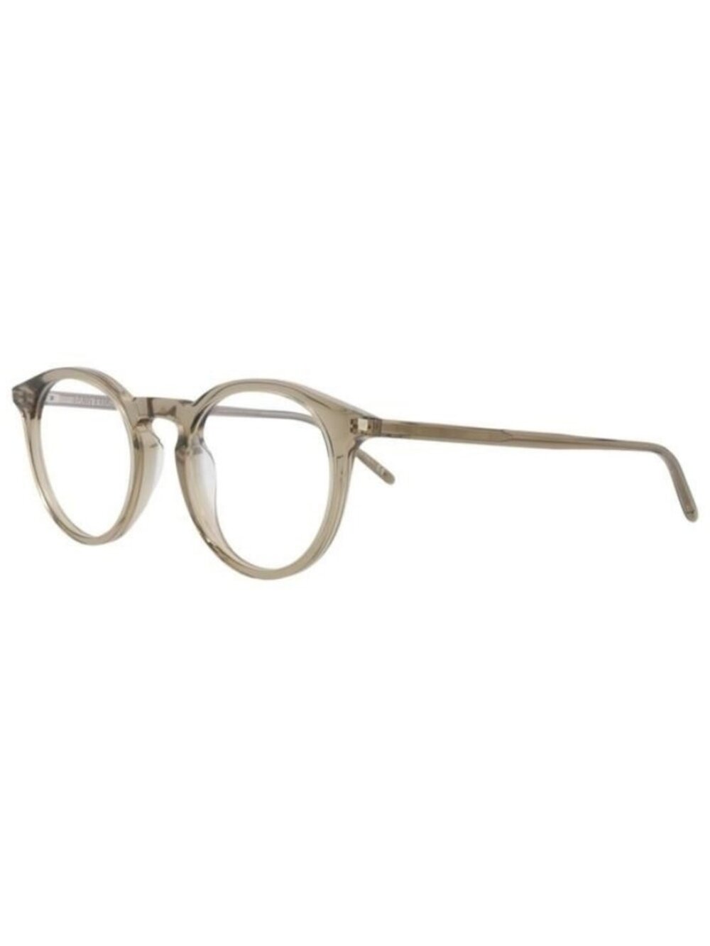 New Saint Laurent Unisex Round/Oval Brown Brown Transparent Fashion Designer Eye